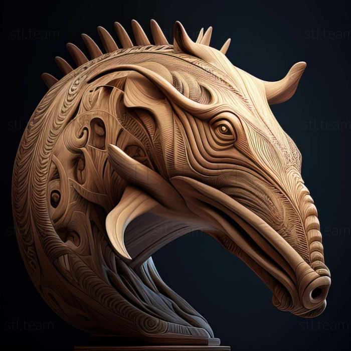 3D model Bullacephalus jacksoni (STL)